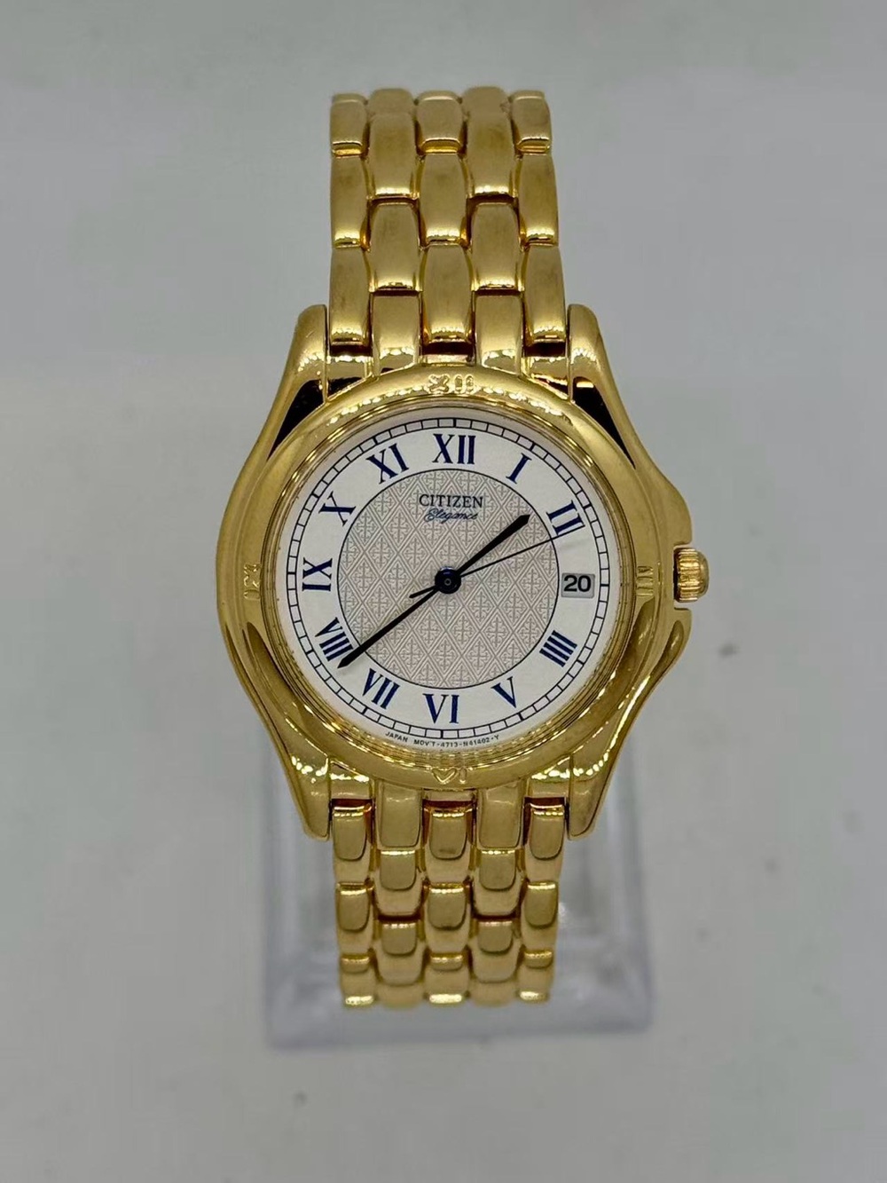 Vintage Citizen Elegance Women’s Quartz Gold Tone Watch 31mm New Battery Runs
